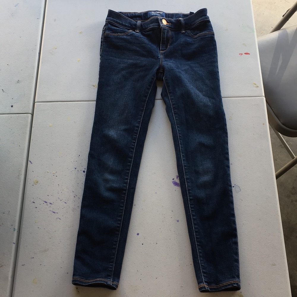Blue jeggings